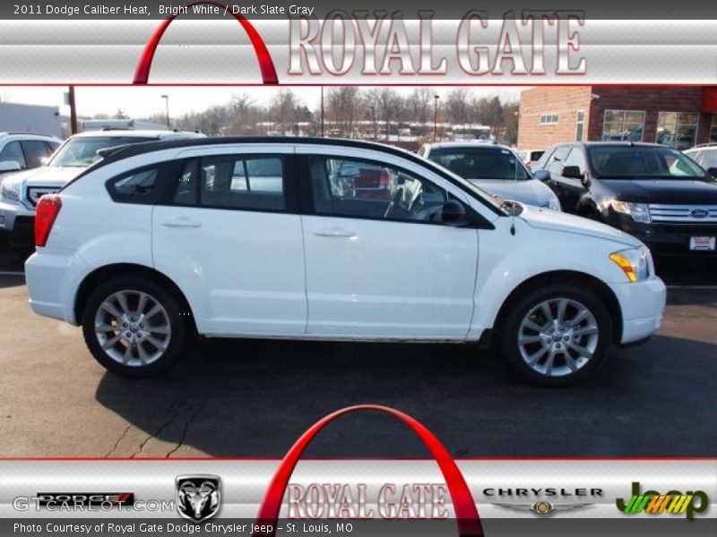 Bright White / Dark Slate Gray 2011 Dodge Caliber Heat