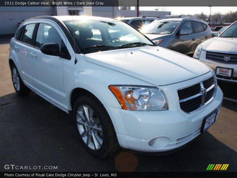 Bright White / Dark Slate Gray 2011 Dodge Caliber Heat
