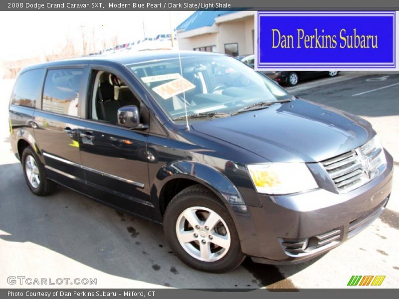 Modern Blue Pearl / Dark Slate/Light Shale 2008 Dodge Grand Caravan SXT