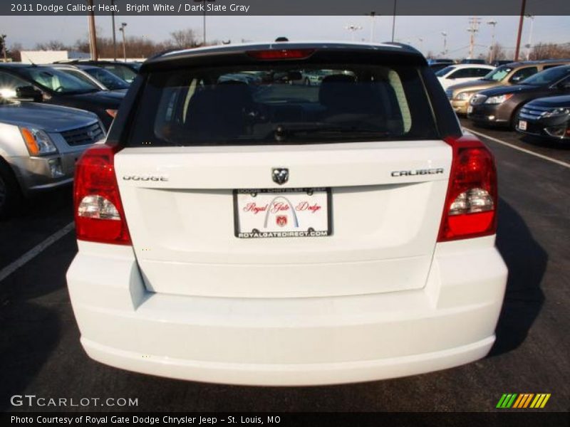Bright White / Dark Slate Gray 2011 Dodge Caliber Heat