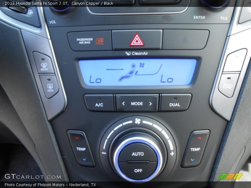 Controls of 2013 Santa Fe Sport 2.0T