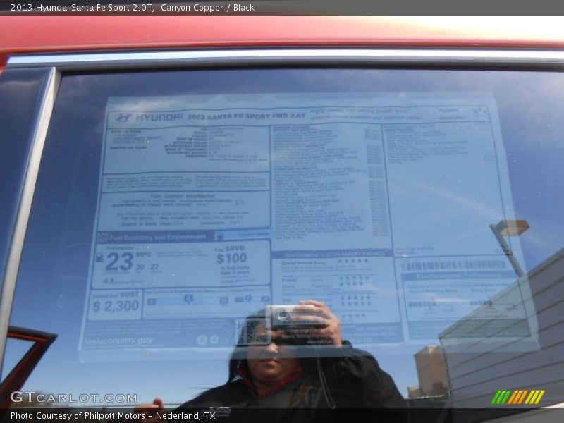 Canyon Copper / Black 2013 Hyundai Santa Fe Sport 2.0T