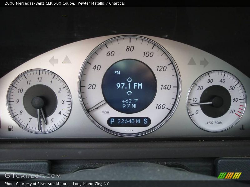 Pewter Metallic / Charcoal 2006 Mercedes-Benz CLK 500 Coupe