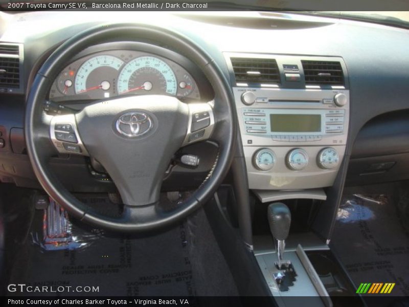 Barcelona Red Metallic / Dark Charcoal 2007 Toyota Camry SE V6
