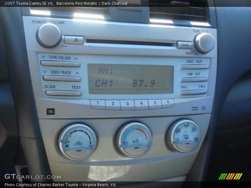 Barcelona Red Metallic / Dark Charcoal 2007 Toyota Camry SE V6