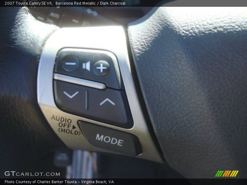 Barcelona Red Metallic / Dark Charcoal 2007 Toyota Camry SE V6