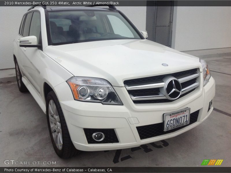Arctic White / Almond/Black 2010 Mercedes-Benz GLK 350 4Matic