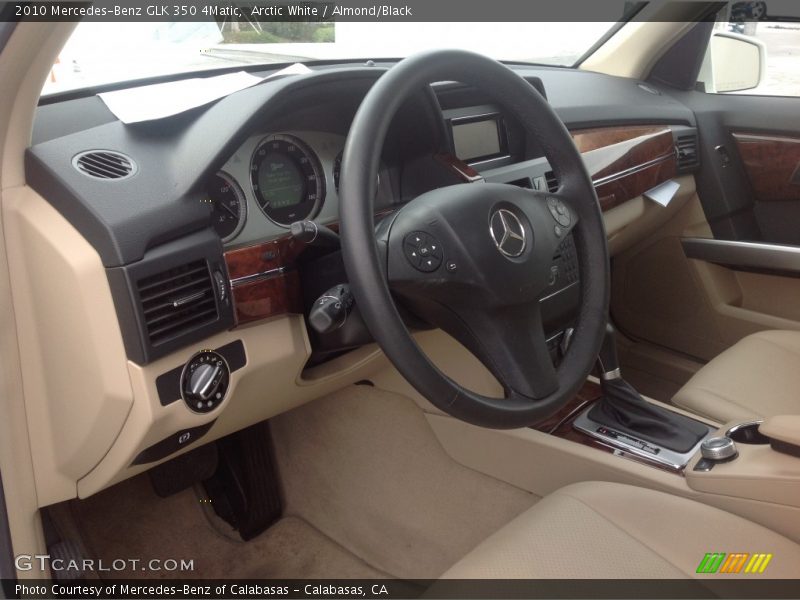 Arctic White / Almond/Black 2010 Mercedes-Benz GLK 350 4Matic