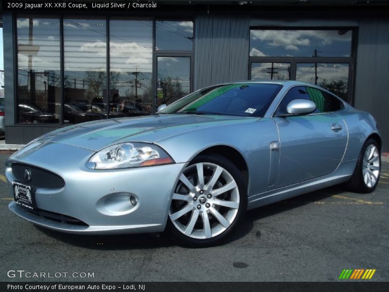 Liquid Silver / Charcoal 2009 Jaguar XK XK8 Coupe
