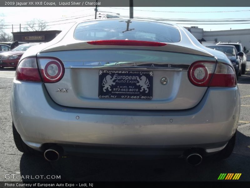 Liquid Silver / Charcoal 2009 Jaguar XK XK8 Coupe