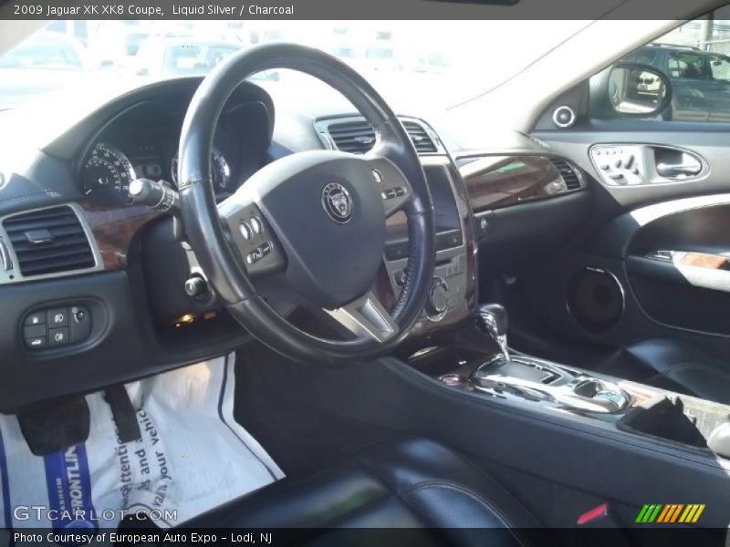 Liquid Silver / Charcoal 2009 Jaguar XK XK8 Coupe