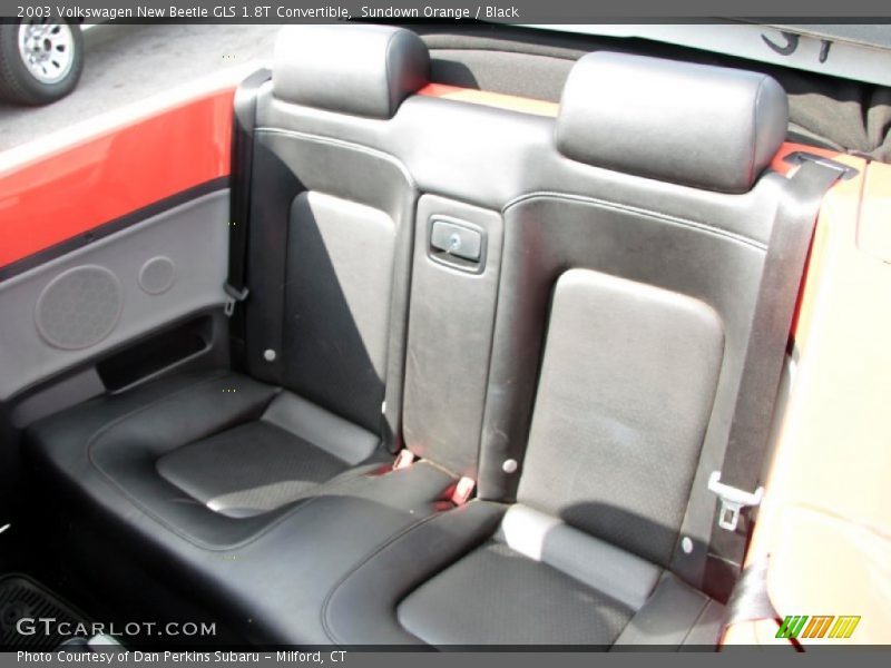 Sundown Orange / Black 2003 Volkswagen New Beetle GLS 1.8T Convertible