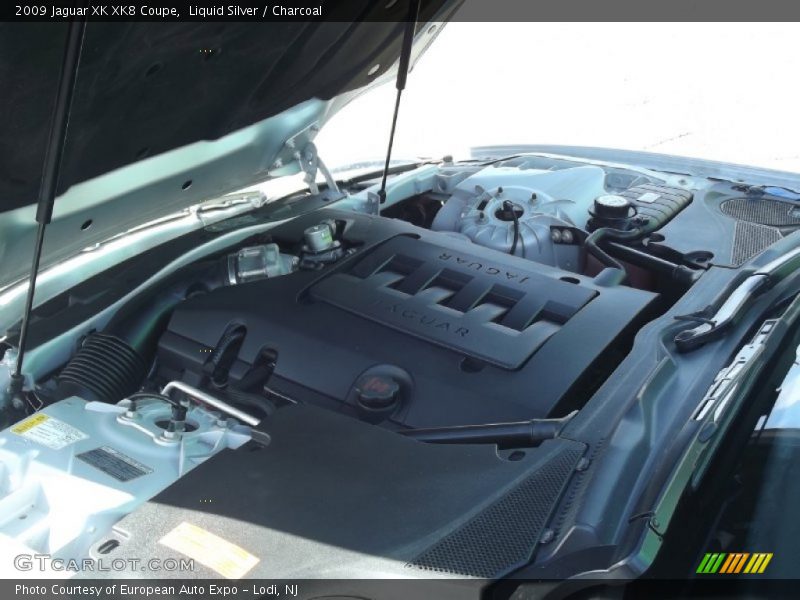Liquid Silver / Charcoal 2009 Jaguar XK XK8 Coupe