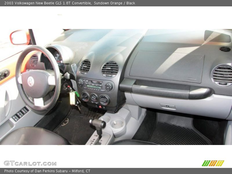 Sundown Orange / Black 2003 Volkswagen New Beetle GLS 1.8T Convertible
