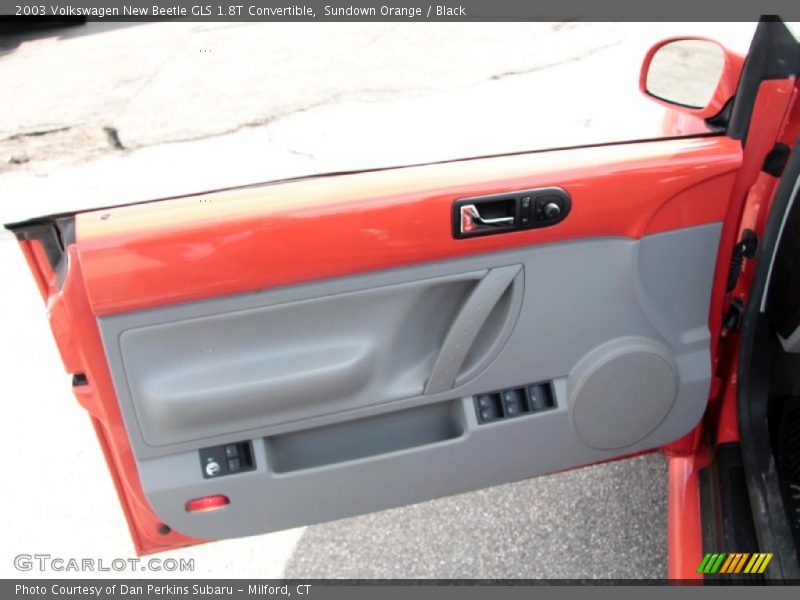 Sundown Orange / Black 2003 Volkswagen New Beetle GLS 1.8T Convertible