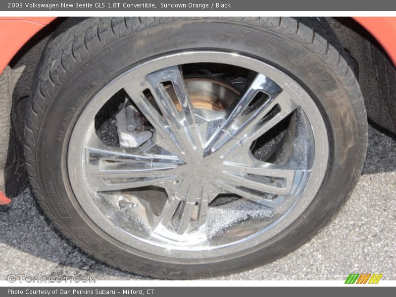 Sundown Orange / Black 2003 Volkswagen New Beetle GLS 1.8T Convertible