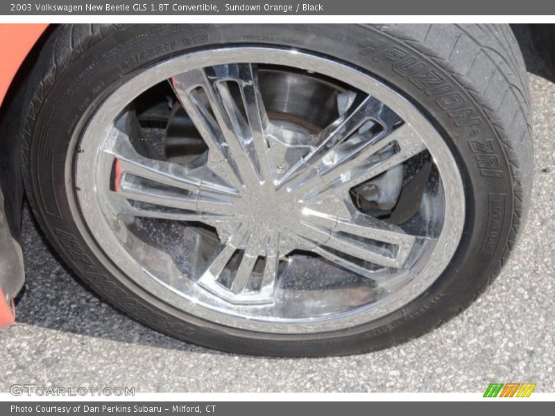 Sundown Orange / Black 2003 Volkswagen New Beetle GLS 1.8T Convertible