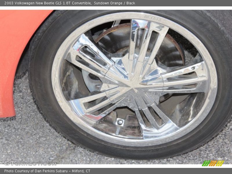 Sundown Orange / Black 2003 Volkswagen New Beetle GLS 1.8T Convertible