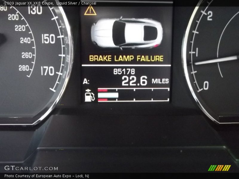Liquid Silver / Charcoal 2009 Jaguar XK XK8 Coupe