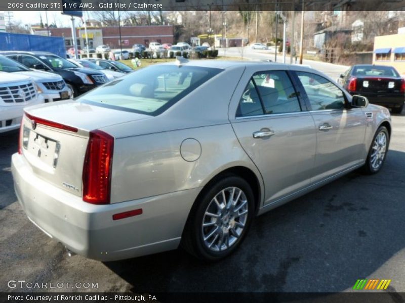 Gold Mist / Cashmere 2009 Cadillac STS 4 V6 AWD