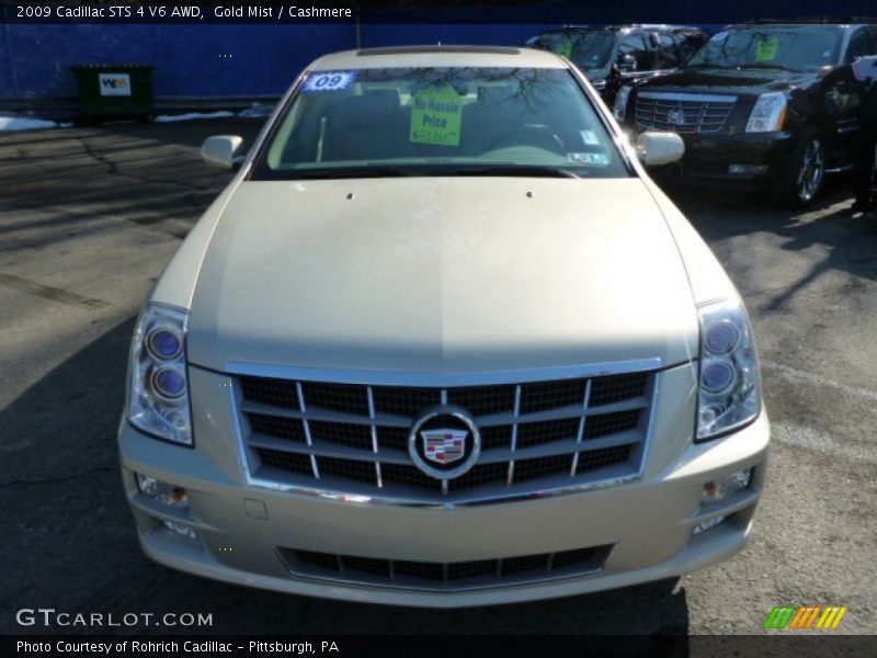 Gold Mist / Cashmere 2009 Cadillac STS 4 V6 AWD