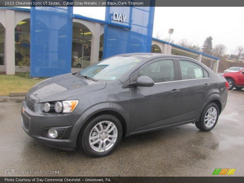 Cyber Gray Metallic / Jet Black/Dark Titanium 2013 Chevrolet Sonic LT Sedan