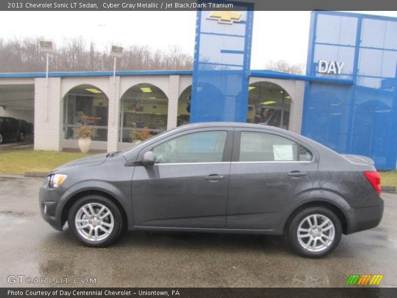 Cyber Gray Metallic / Jet Black/Dark Titanium 2013 Chevrolet Sonic LT Sedan