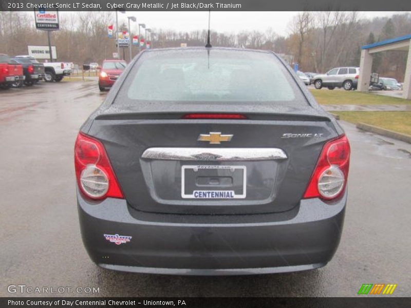Cyber Gray Metallic / Jet Black/Dark Titanium 2013 Chevrolet Sonic LT Sedan