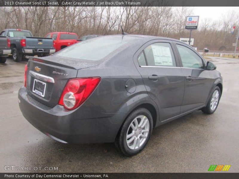 Cyber Gray Metallic / Jet Black/Dark Titanium 2013 Chevrolet Sonic LT Sedan