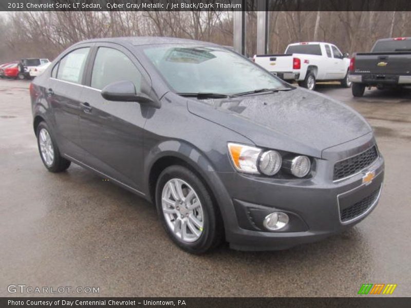Cyber Gray Metallic / Jet Black/Dark Titanium 2013 Chevrolet Sonic LT Sedan