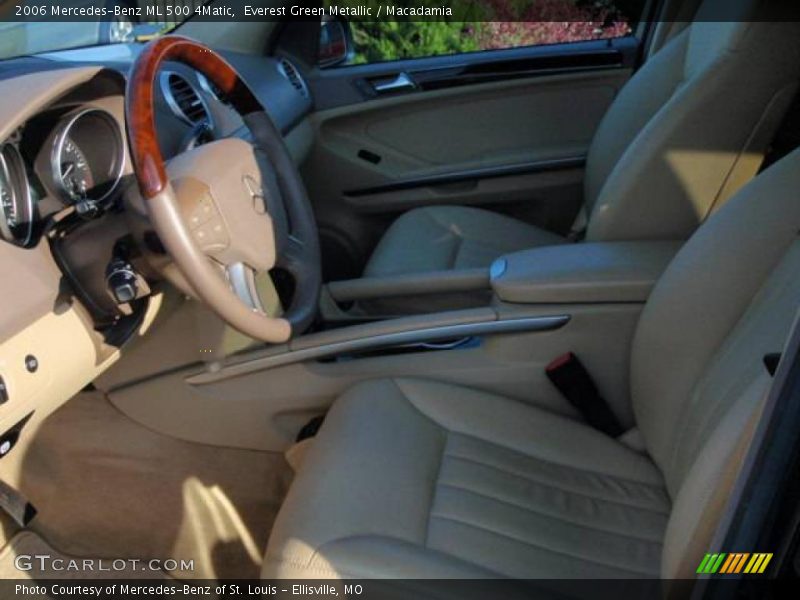 Everest Green Metallic / Macadamia 2006 Mercedes-Benz ML 500 4Matic