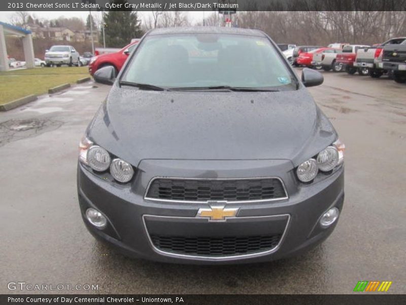 Cyber Gray Metallic / Jet Black/Dark Titanium 2013 Chevrolet Sonic LT Sedan