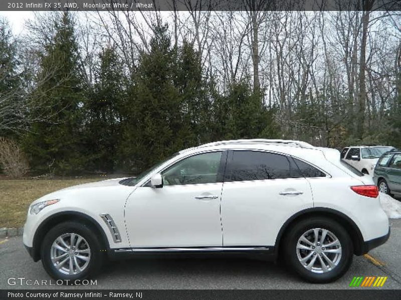 Moonlight White / Wheat 2012 Infiniti FX 35 AWD