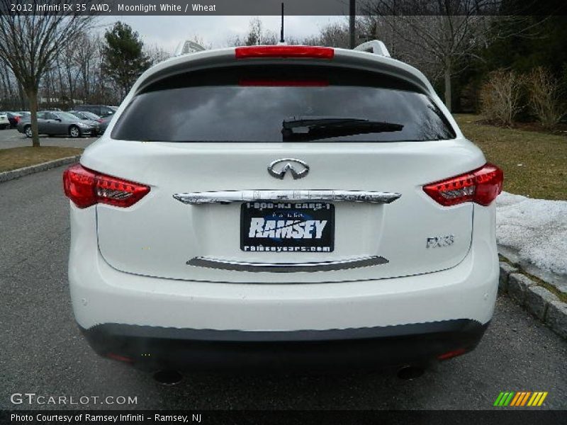 Moonlight White / Wheat 2012 Infiniti FX 35 AWD