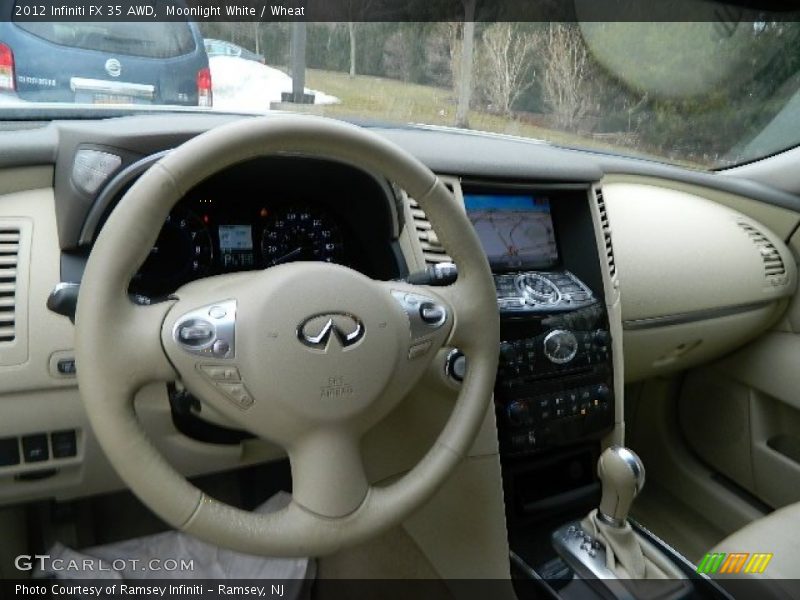 Moonlight White / Wheat 2012 Infiniti FX 35 AWD