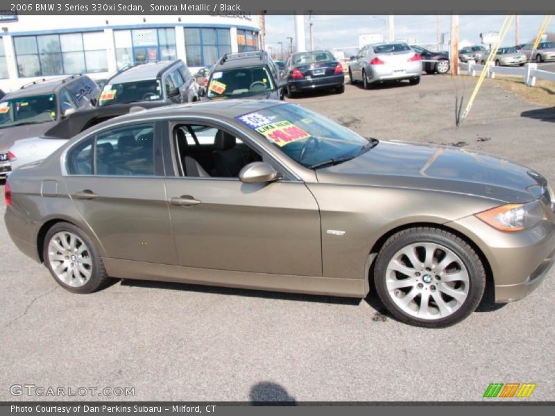 Sonora Metallic / Black 2006 BMW 3 Series 330xi Sedan