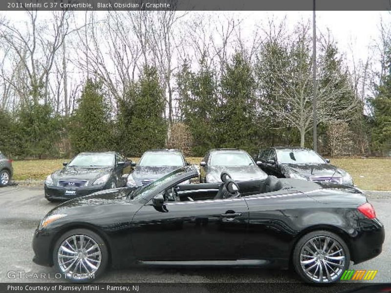 Black Obsidian / Graphite 2011 Infiniti G 37 Convertible