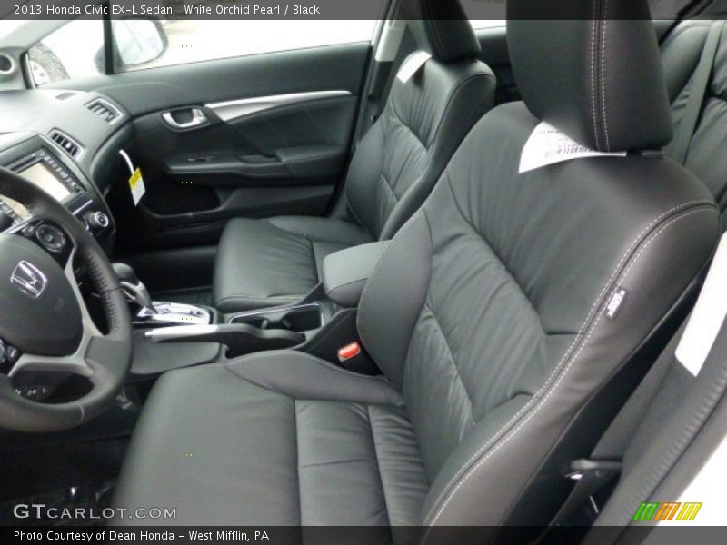 Front Seat of 2013 Civic EX-L Sedan
