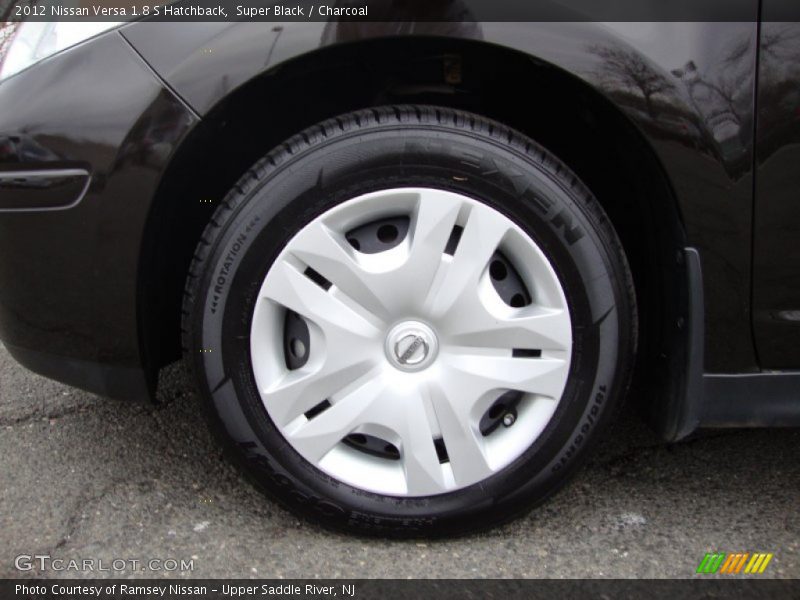 Super Black / Charcoal 2012 Nissan Versa 1.8 S Hatchback