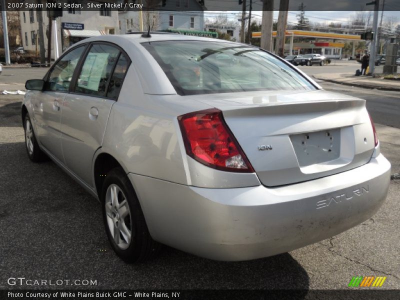 Silver Nickel / Gray 2007 Saturn ION 2 Sedan