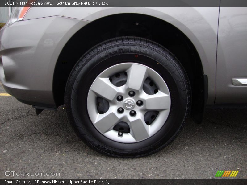 Gotham Gray Metallic / Black 2011 Nissan Rogue S AWD