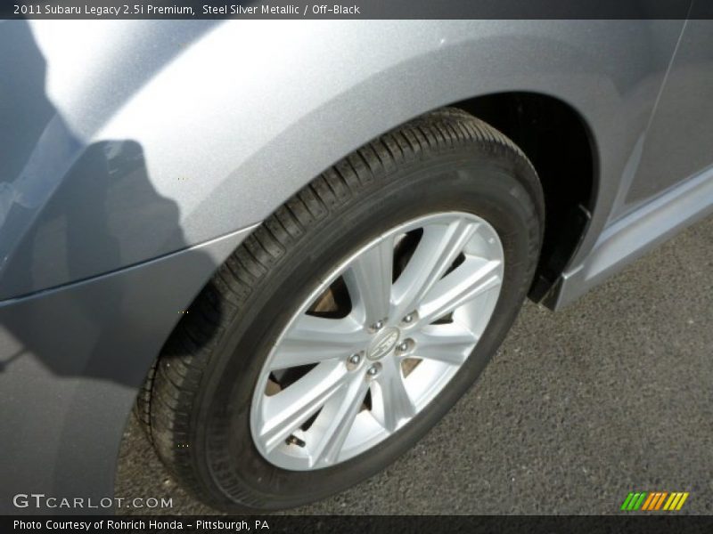 Steel Silver Metallic / Off-Black 2011 Subaru Legacy 2.5i Premium
