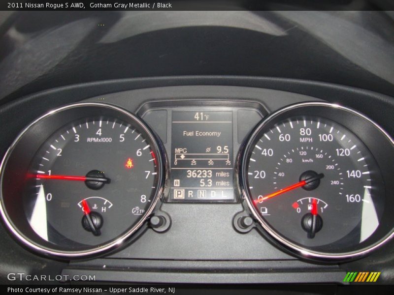 Gotham Gray Metallic / Black 2011 Nissan Rogue S AWD