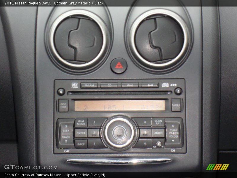 Gotham Gray Metallic / Black 2011 Nissan Rogue S AWD