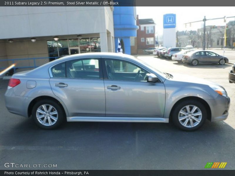 Steel Silver Metallic / Off-Black 2011 Subaru Legacy 2.5i Premium