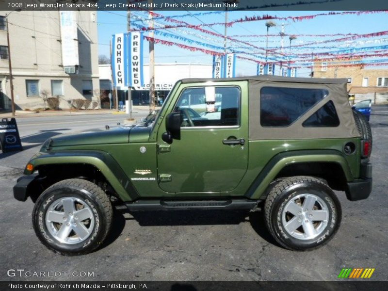  2008 Wrangler Sahara 4x4 Jeep Green Metallic