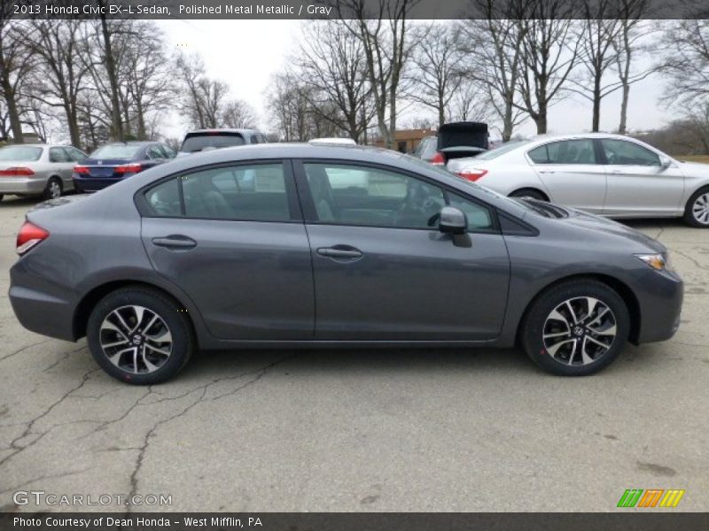 Polished Metal Metallic / Gray 2013 Honda Civic EX-L Sedan