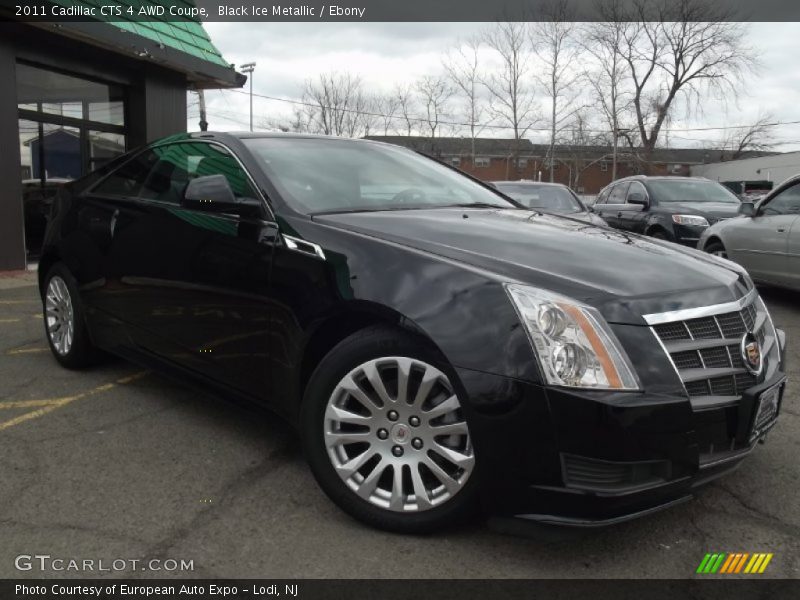 Black Ice Metallic / Ebony 2011 Cadillac CTS 4 AWD Coupe