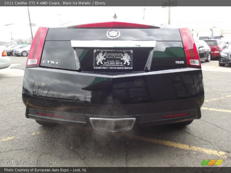 Black Ice Metallic / Ebony 2011 Cadillac CTS 4 AWD Coupe