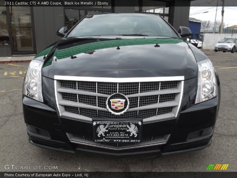 Black Ice Metallic / Ebony 2011 Cadillac CTS 4 AWD Coupe